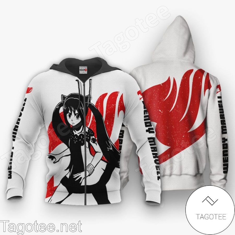 Real Fairy Tail Wendy Marvell Silhouette Anime Jacket, Hoodie, Sweater, T-shirt