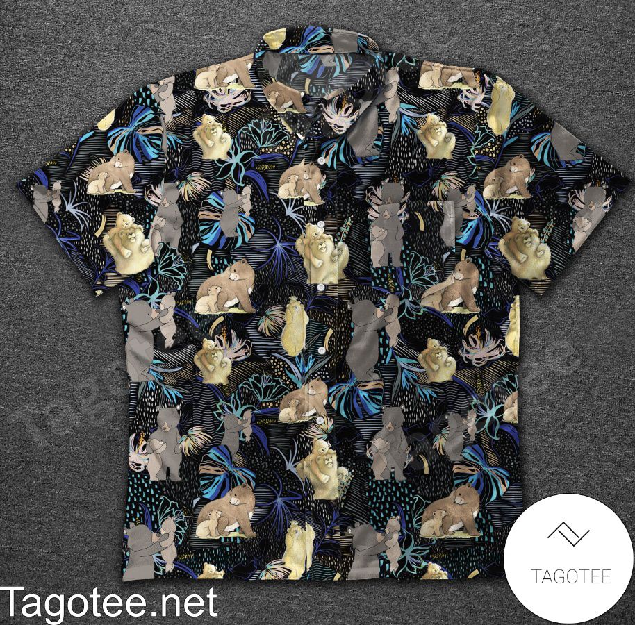 Family Bear Colorful Stylish Seamless Hawaiian Shirt