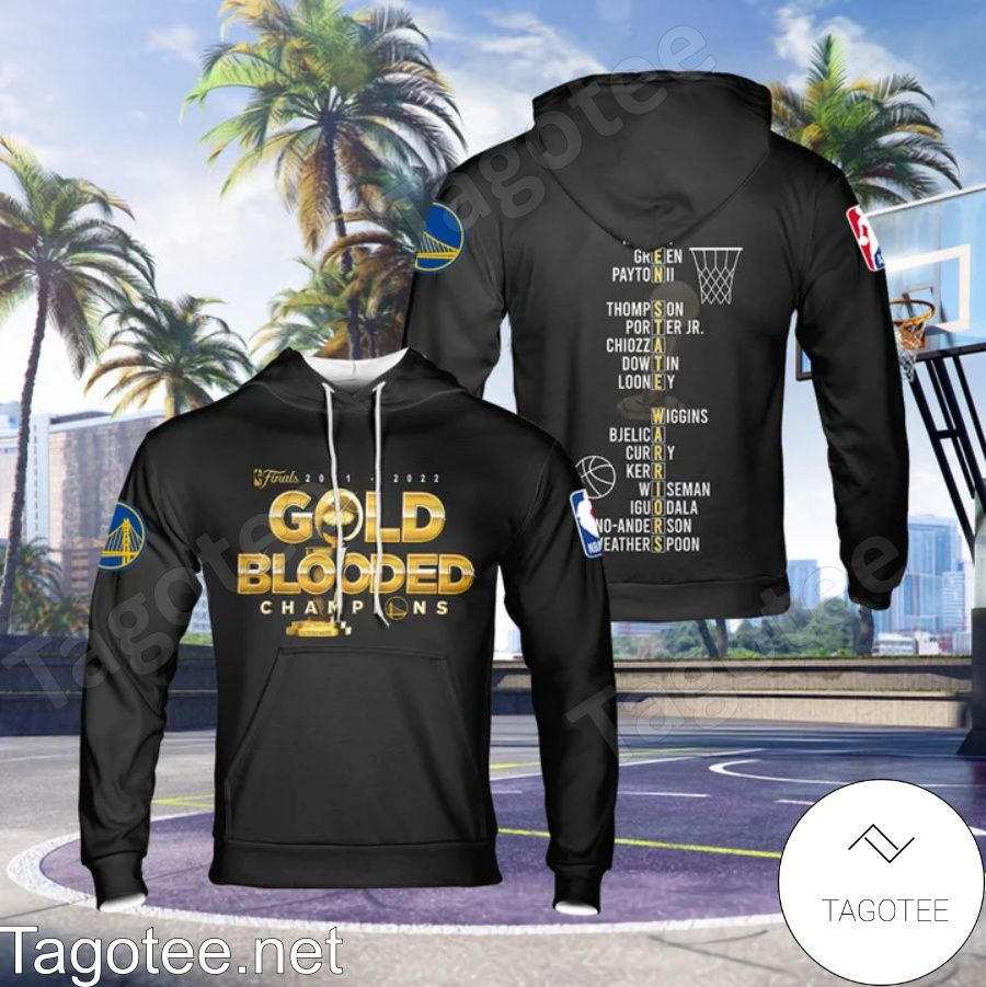 Finals 2021-2022 Gold Blooded Champions 3D Shirt, Hoodie, Sweatshirt a