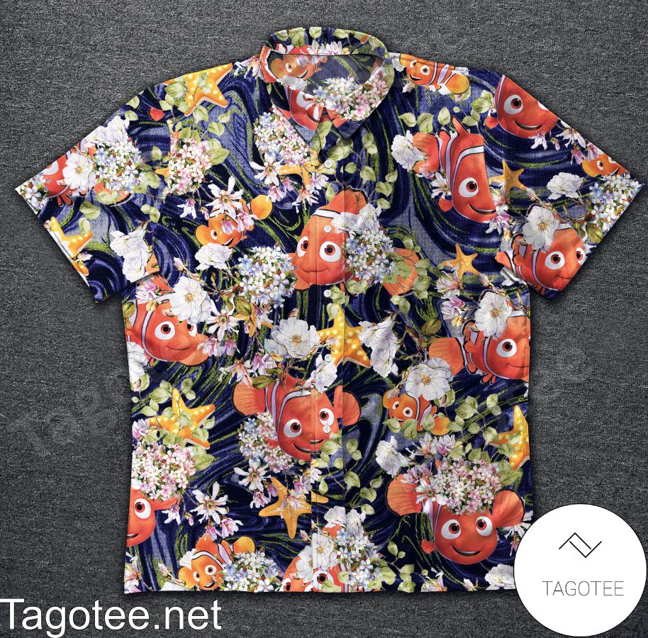 Finding Nemo With Flower Hawaiian Shirt