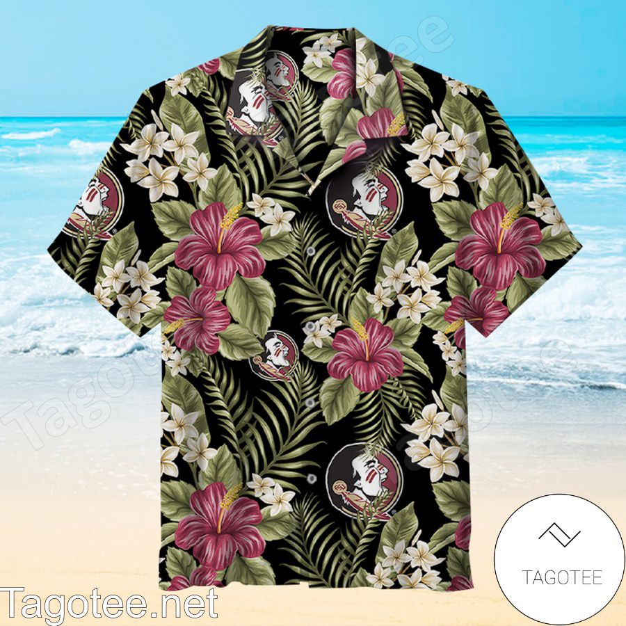 Florida State Seminoles Ncaa Tropical Flowers Hawaiian Shirt