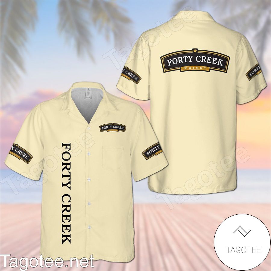 Forty Creek Light Yellow Hawaiian Shirt And Short