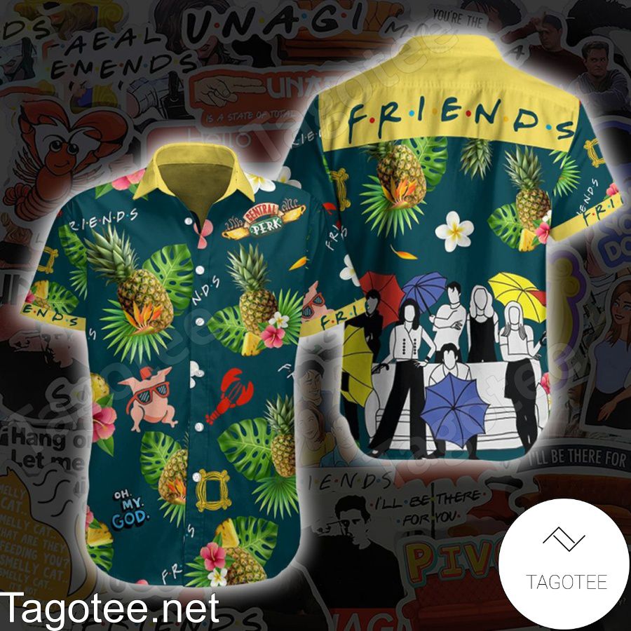 Friends F.R.I.E.N.D.S The Series Hawaiian Shirt And Short