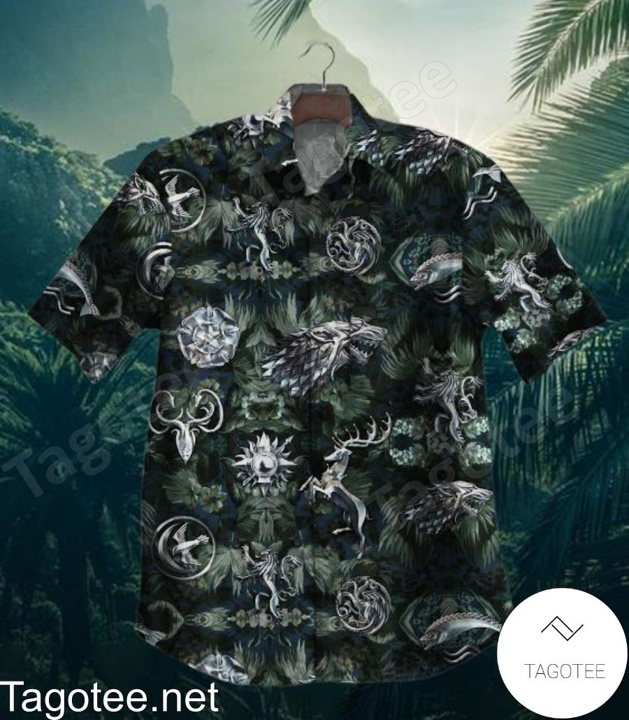 Game Of Thrones Heraldic Animals Hawaiian Shirt
