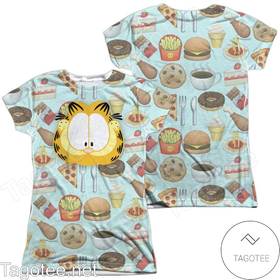 Garfield Cat Food All Over Print Shirts
