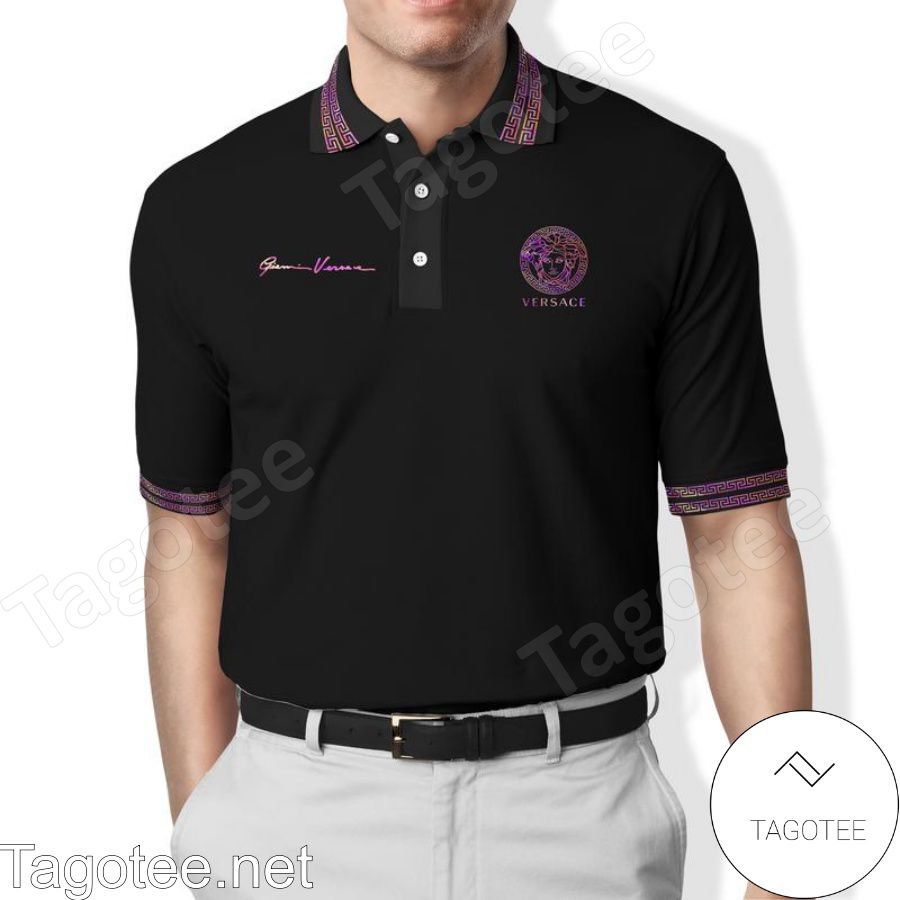 Gianni Versace Purple Color Changing Polo Shirt