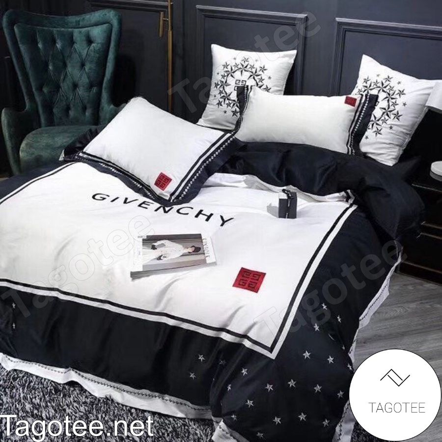 Givenchy Luxury Brand Black And White Bedding Set
