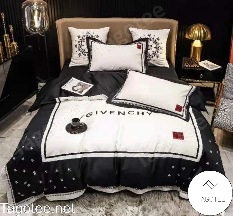 Givenchy Stars Black And White Luxury Bedding Set