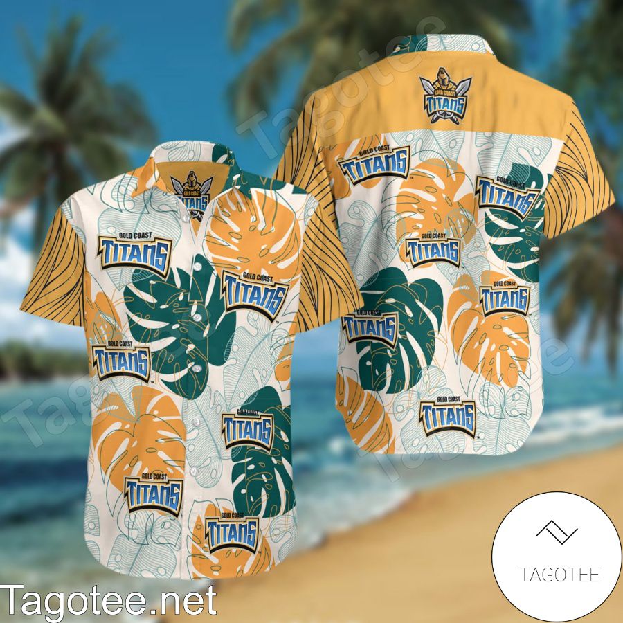 Gold Coast Titans Hawaiian Shirt And Short
