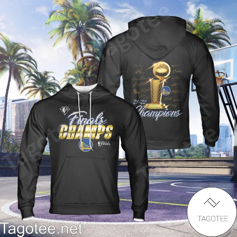 Golden State Warriors Finals Champs Cup Players Signatures Black 3D Shirt, Hoodie, Sweatshirt a