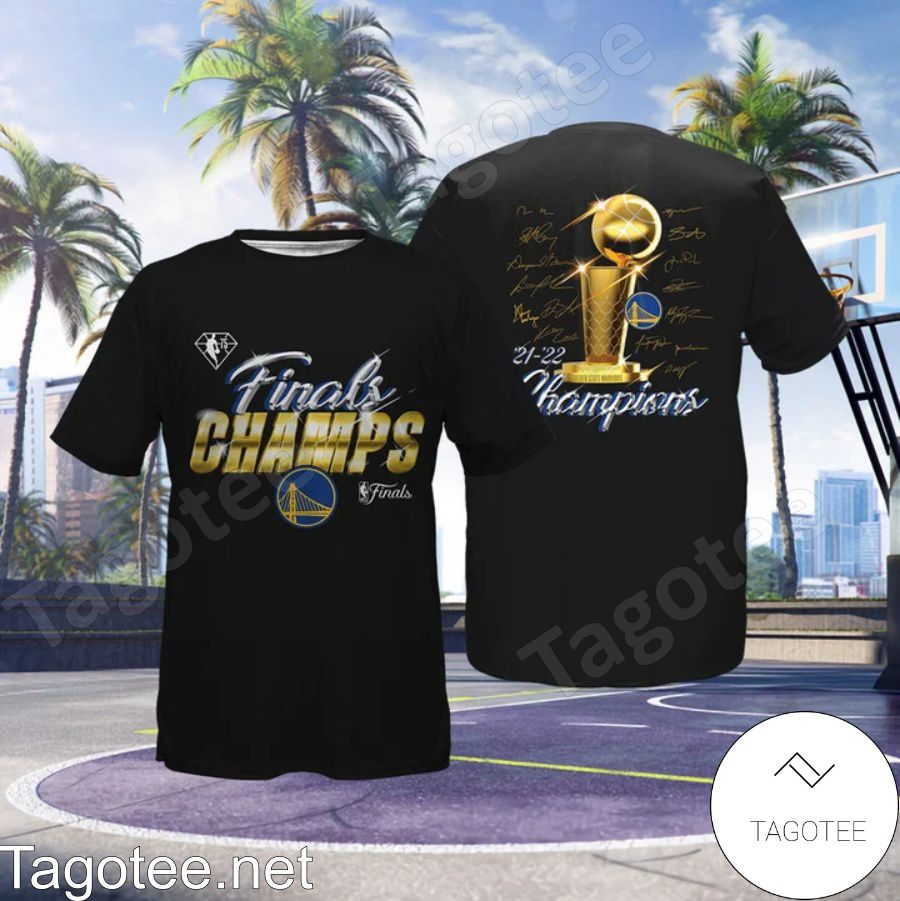 Golden State Warriors Finals Champs Cup Players Signatures Black 3D Shirt, Hoodie, Sweatshirt