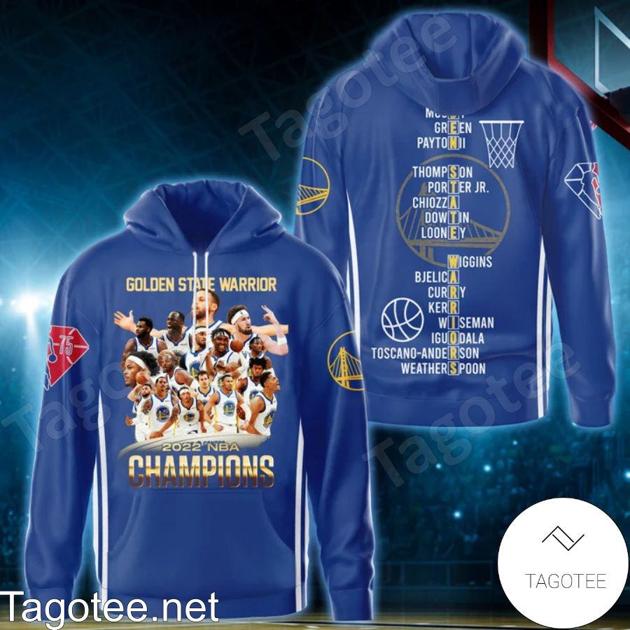Golden State Warriors Great Team 2022 Nba Champions Navy 3D Shirt, Hoodie, Sweatshirt a