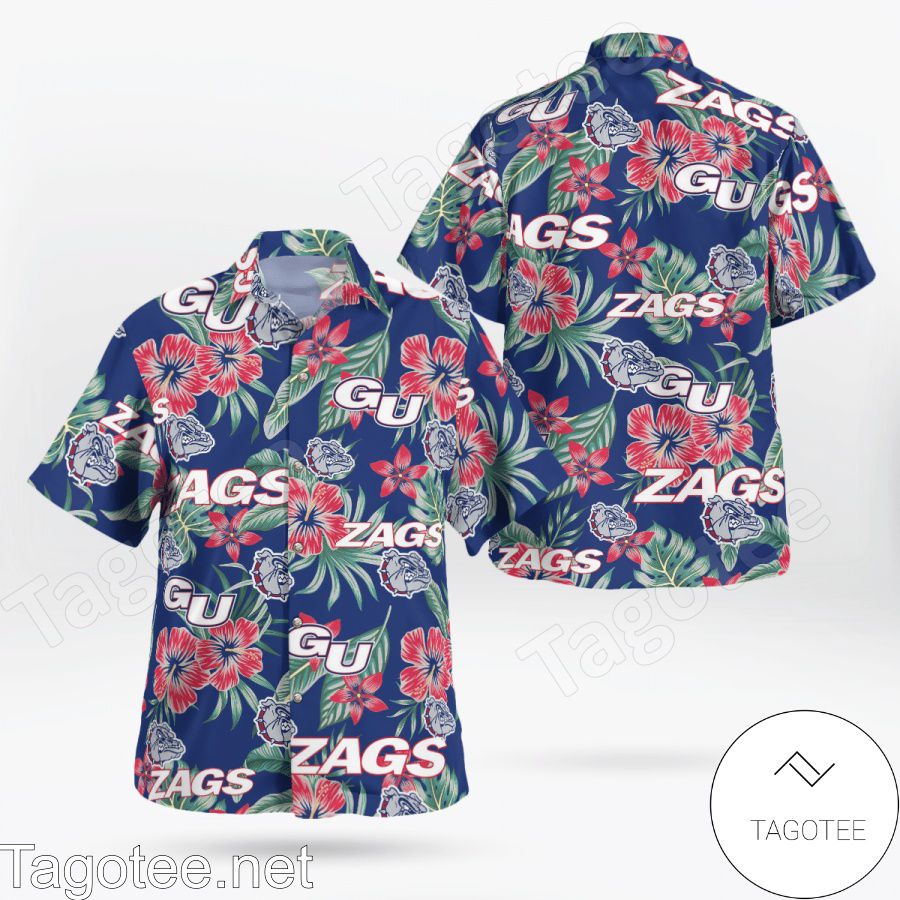 Gonzaga Bulldogs Hawaiian Shirt And Short