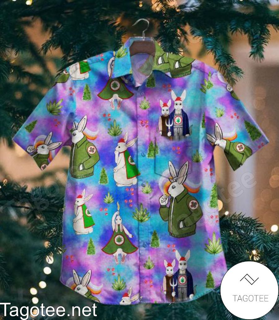 Grace Slick Rabbit Psychedelic Hawaiian Shirt