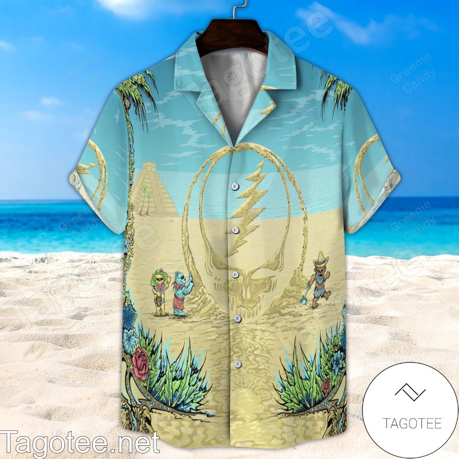 Grateful Dead Beach Hawaiian Shirt And Short