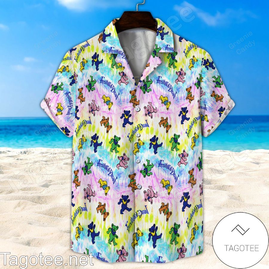 Grateful Dead Bears Seamless Pattern Hawaiian Shirt And Short