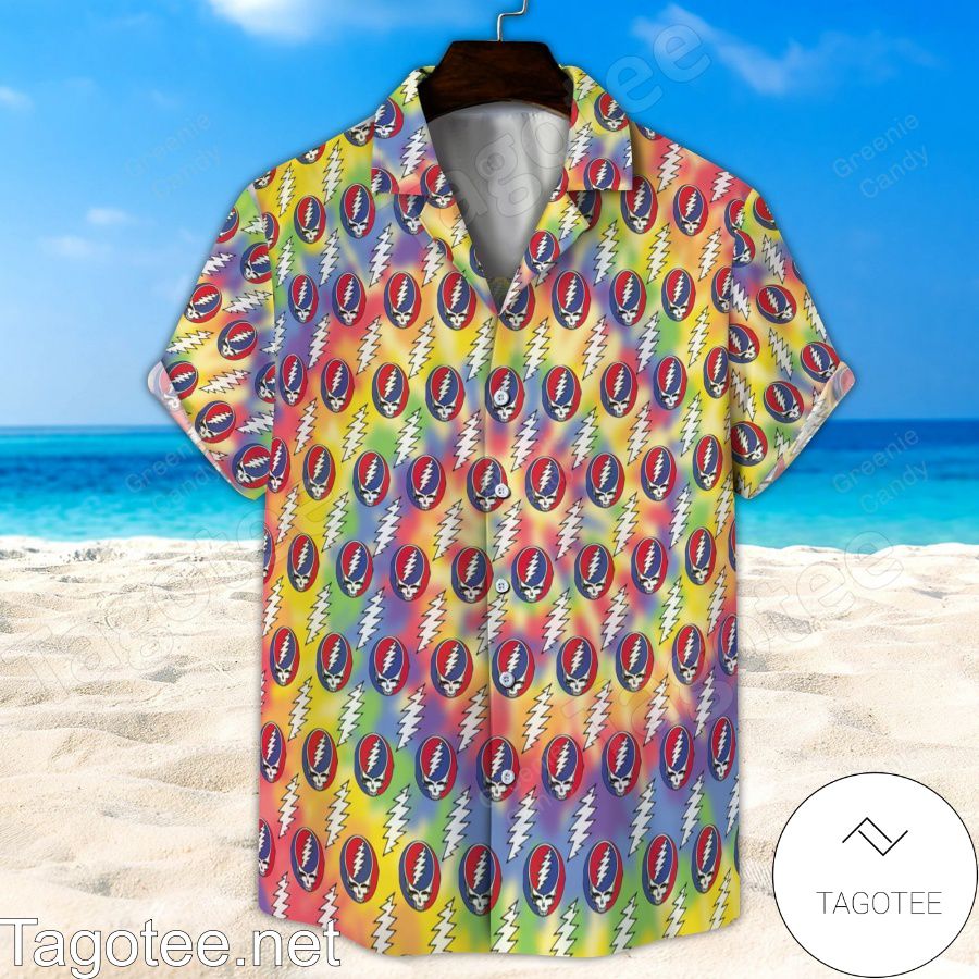 Grateful Dead Seamless Pattern Hawaiian Shirt And Short