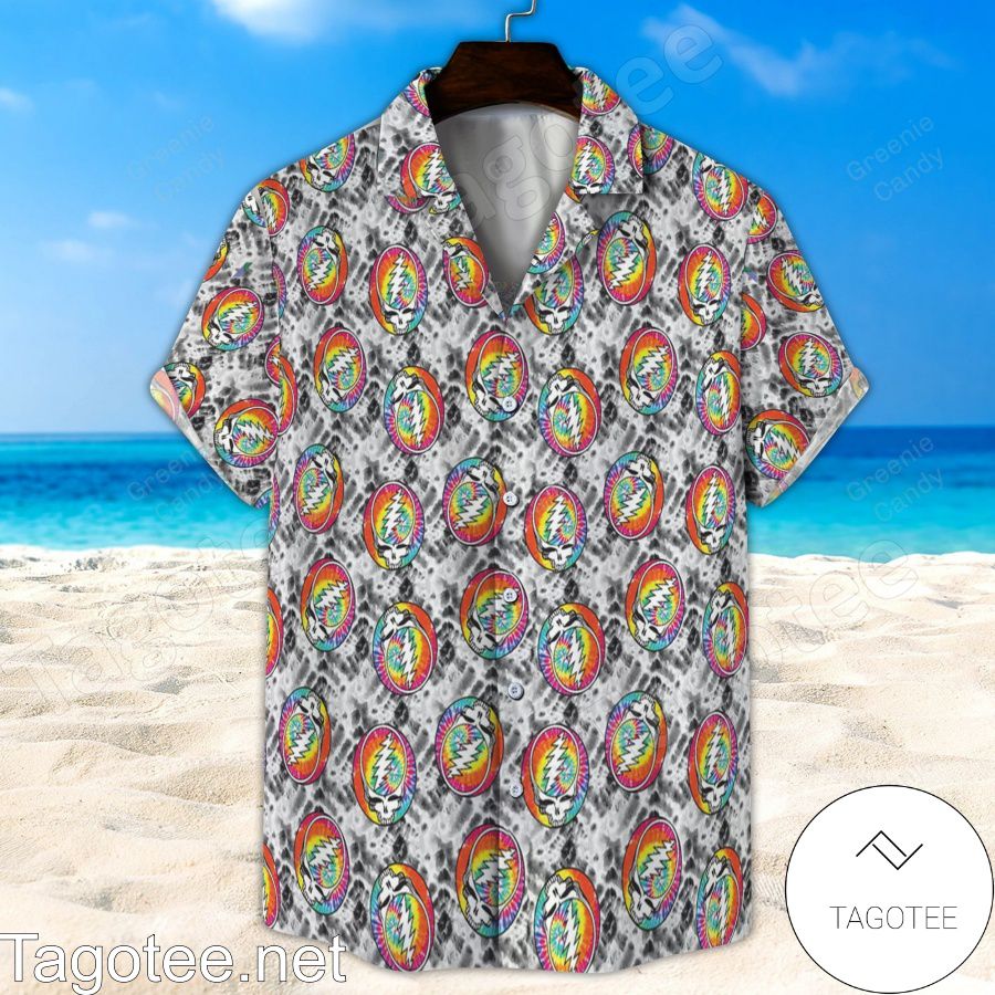 Grateful Dead Seamless Pattern Unisex Hawaiian Shirt And Short