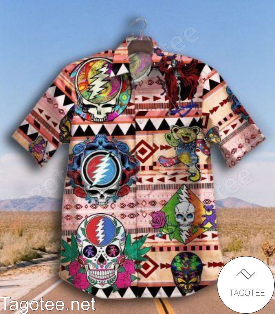 Grateful Dead Symbols Unisex Hawaiian Shirt And Short