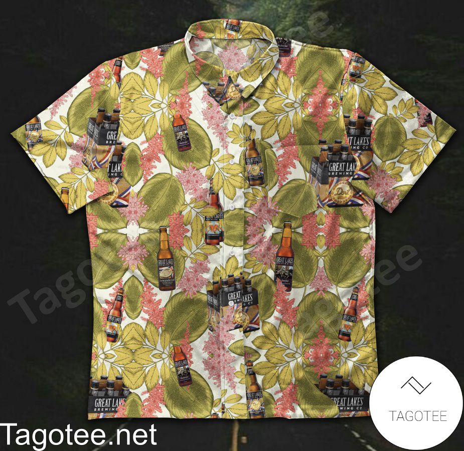 Great Lakes Dortmunder Gold Lager Hawaiian Shirt