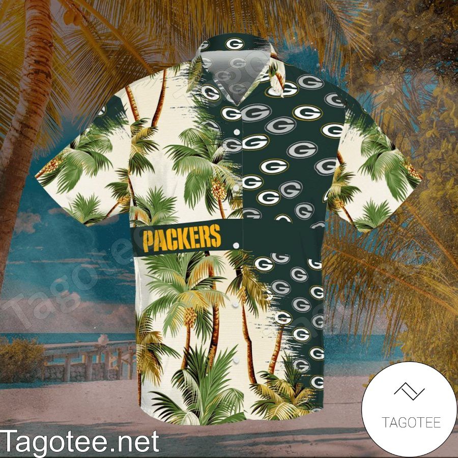 Green Bay Packers Professional Football Team Green Hawaiian Shirt And Short