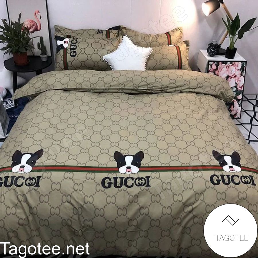 Gucci Bull Terrier Face Bedding Set