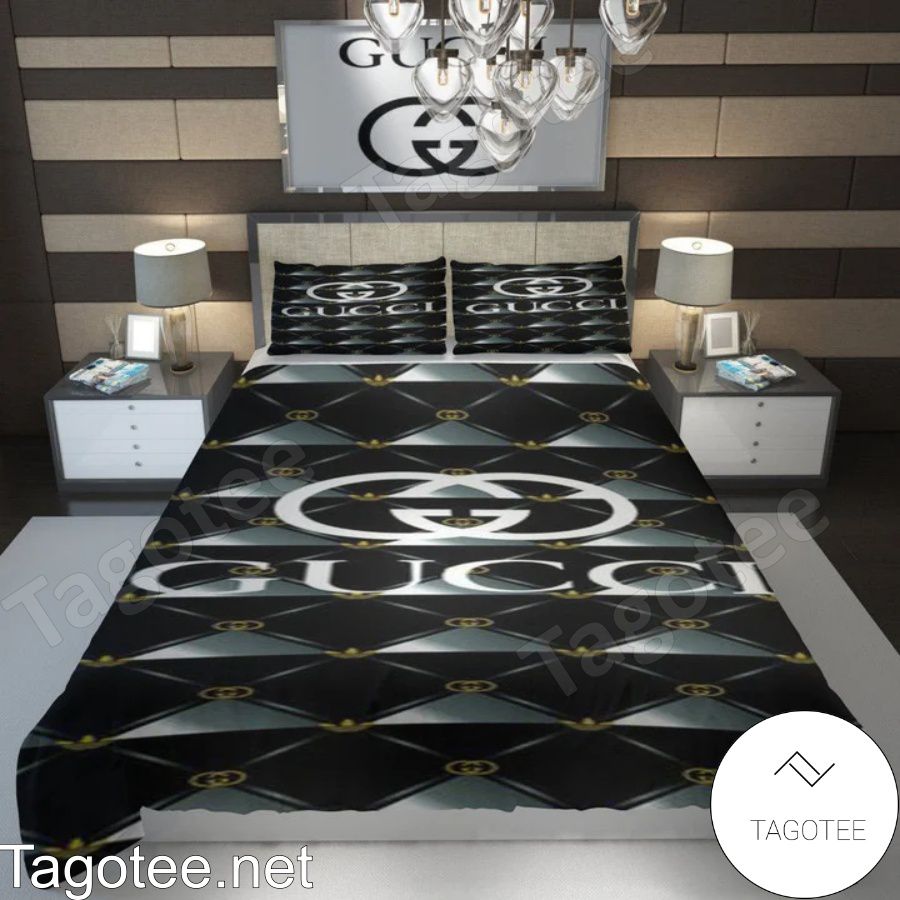 Gucci Diamond Pattern Luxury Bedding Set