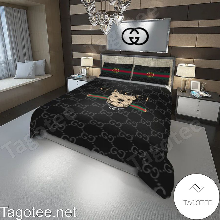 Gucci Rottweiler Black Bedding Set