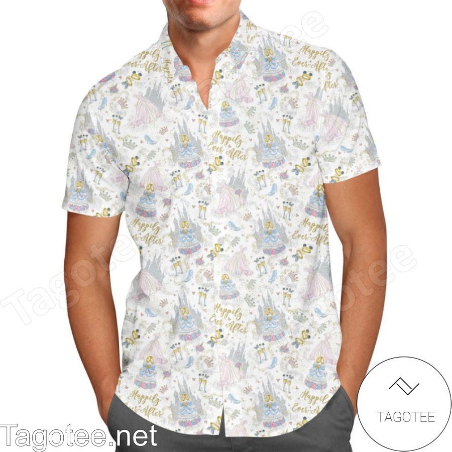 Happily Ever After Disney Weddings Inspired Hawaiian Shirt And Short
