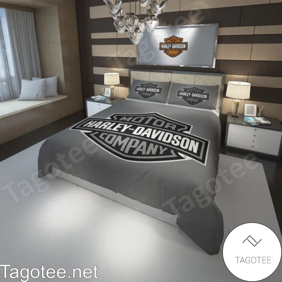 Harley-davidson Motor Company Grey Bedding Set
