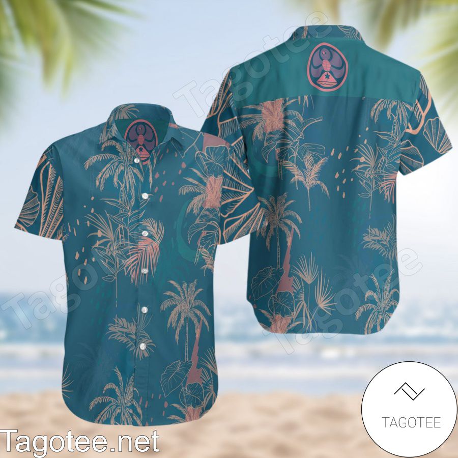 Hawaiian Island Creations Blue Hawaiian Shirt And Short