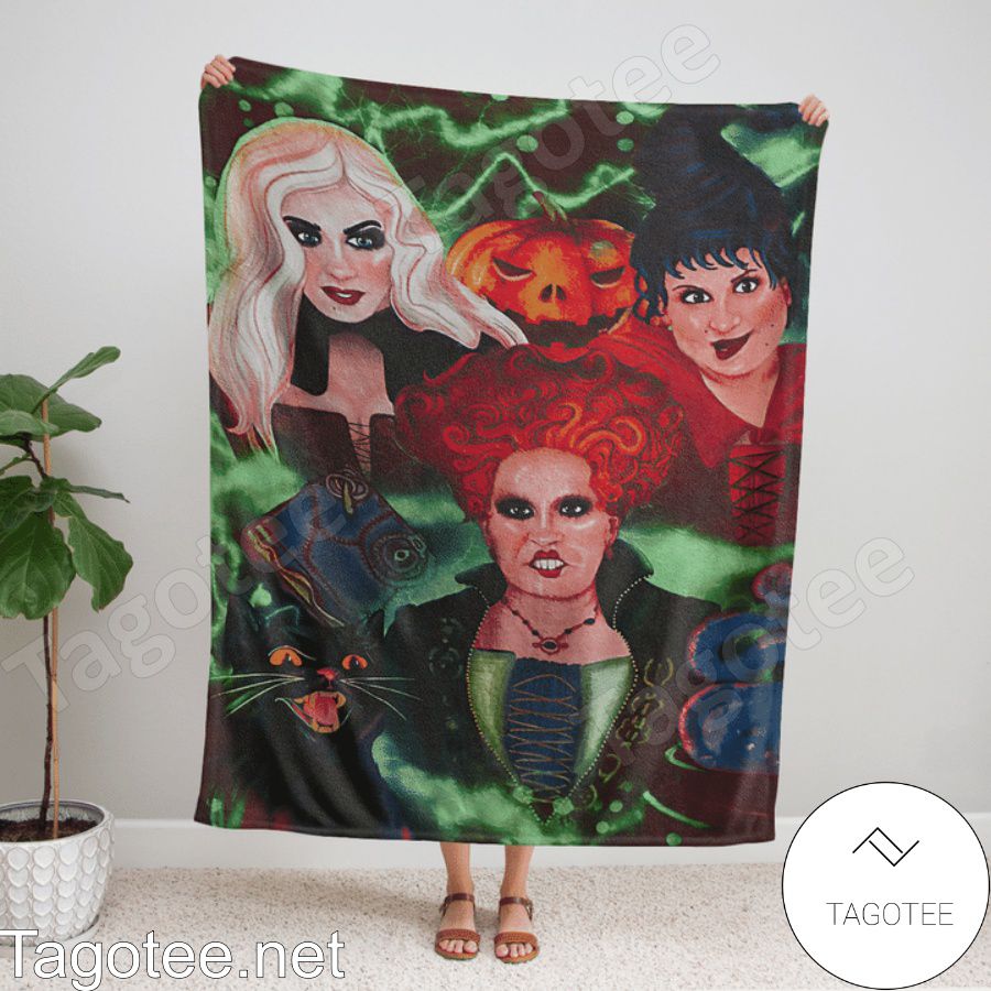 Hocus Pocus Sanderson Sister Halloween Quilt Blanket