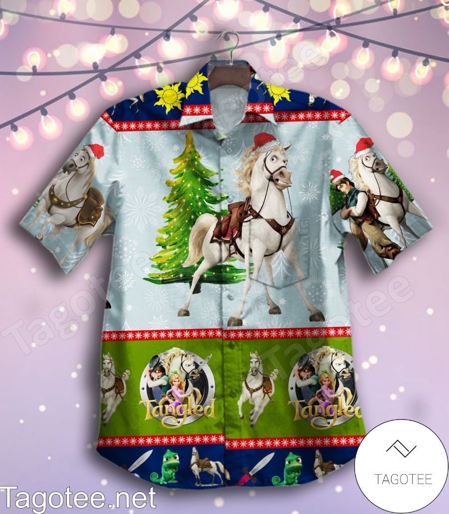 Horse Tangled Christmas Hawaiian Shirt