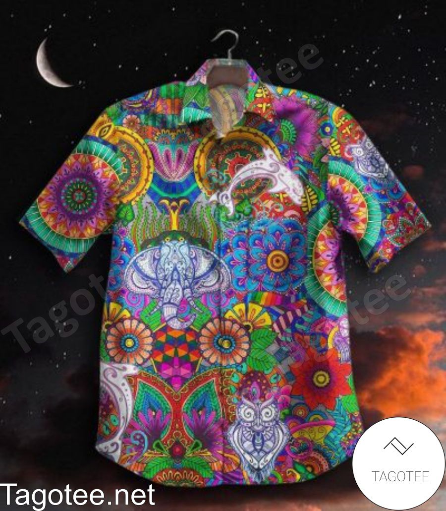 Hot Mandala Multicolor Pattern Hawaiian Shirt