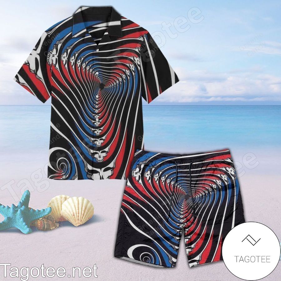 Hypnotic Grateful Dead Unisex Hawaiian Shirt And Short