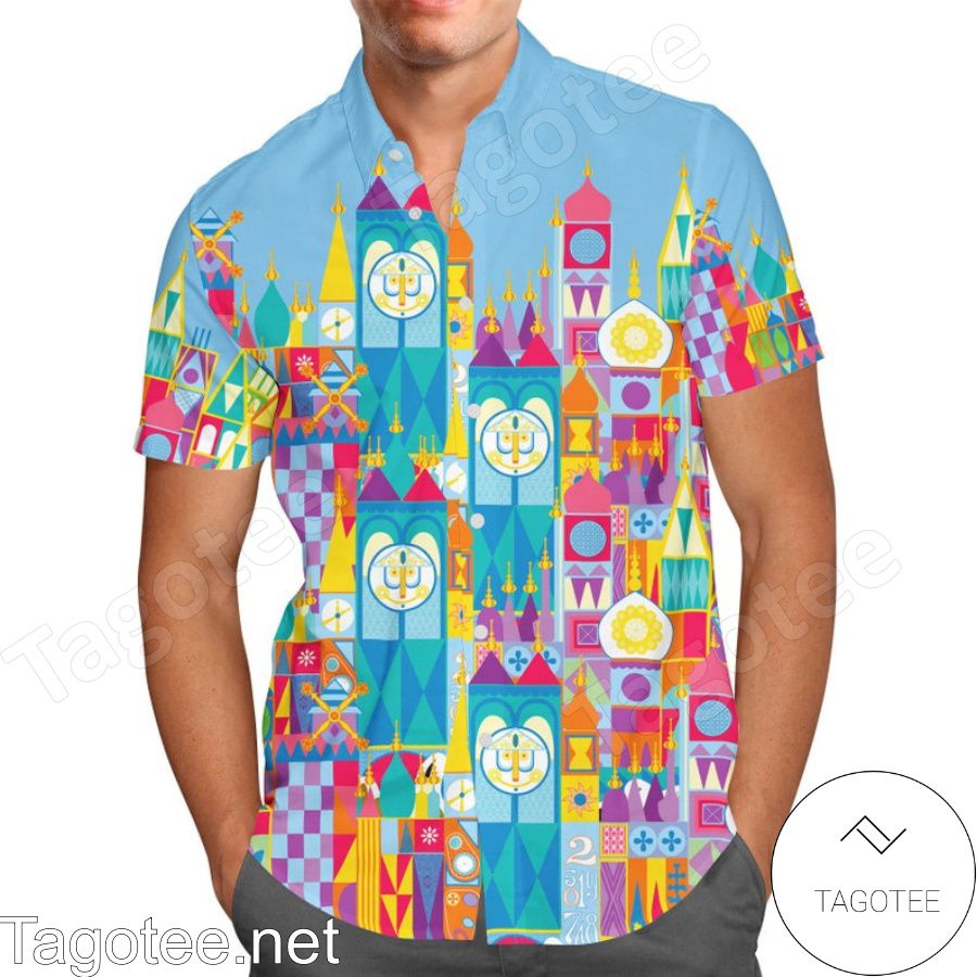 It's A Small World Disney Parks Inspired Hawaiian Shirt And Short