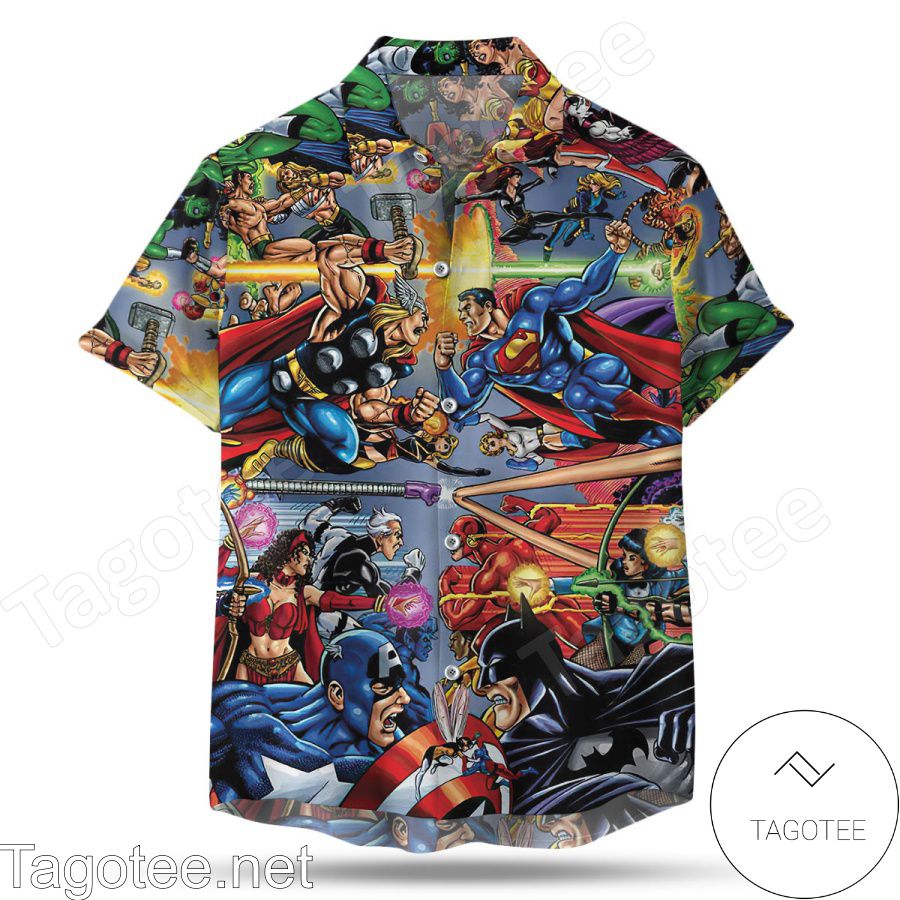 JLA vs the Avengers Hawaiian Shirt And Short