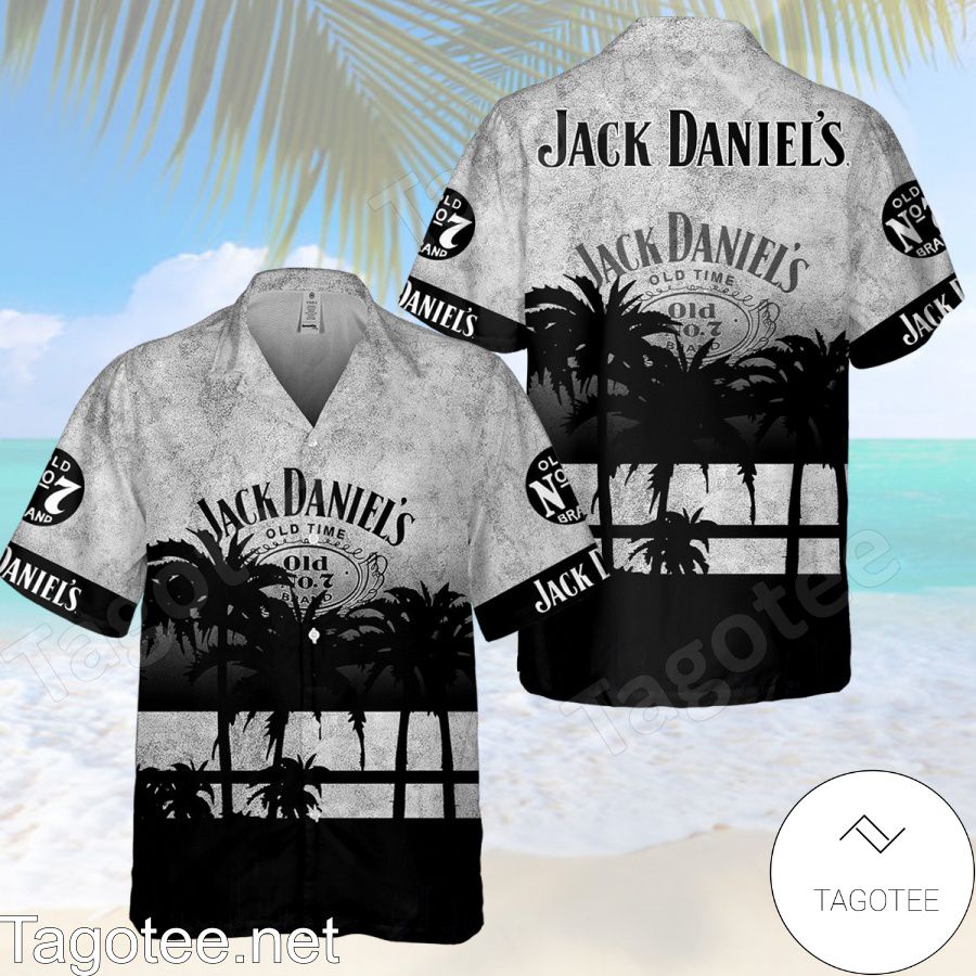 Jack Daniel's Old Number 7 Gray Hawaiian Shirt And Short
