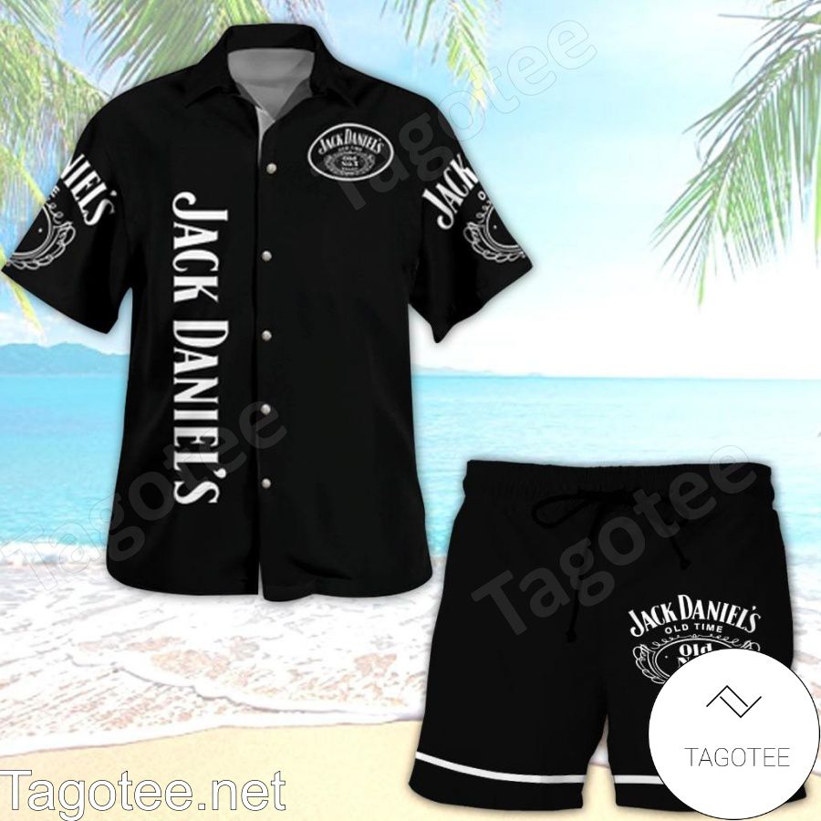 Jack Daniel's Tennessee Whiskey Hawaiian Shirt And Short