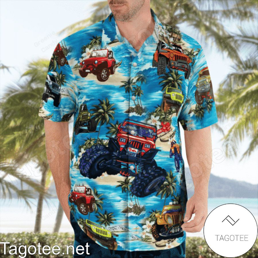 Jeep Beach Unisex Hawaiian Shirt And Short