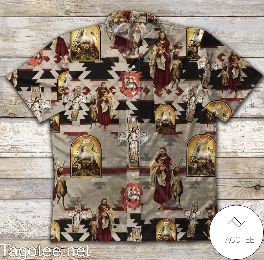 Jesus Christ The Good Shepherd Hawaiian Shirt