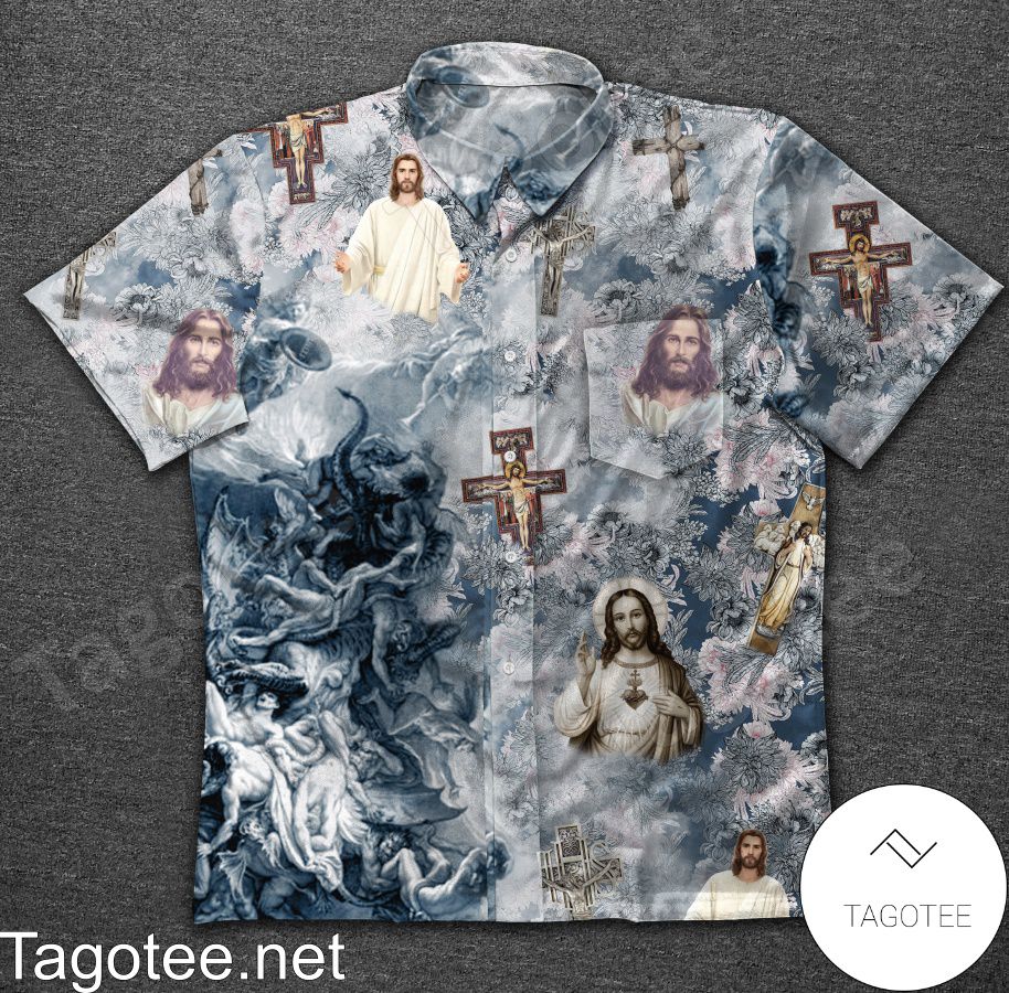 Jesus Fall Of The Rebel Angels Hawaiian Shirt
