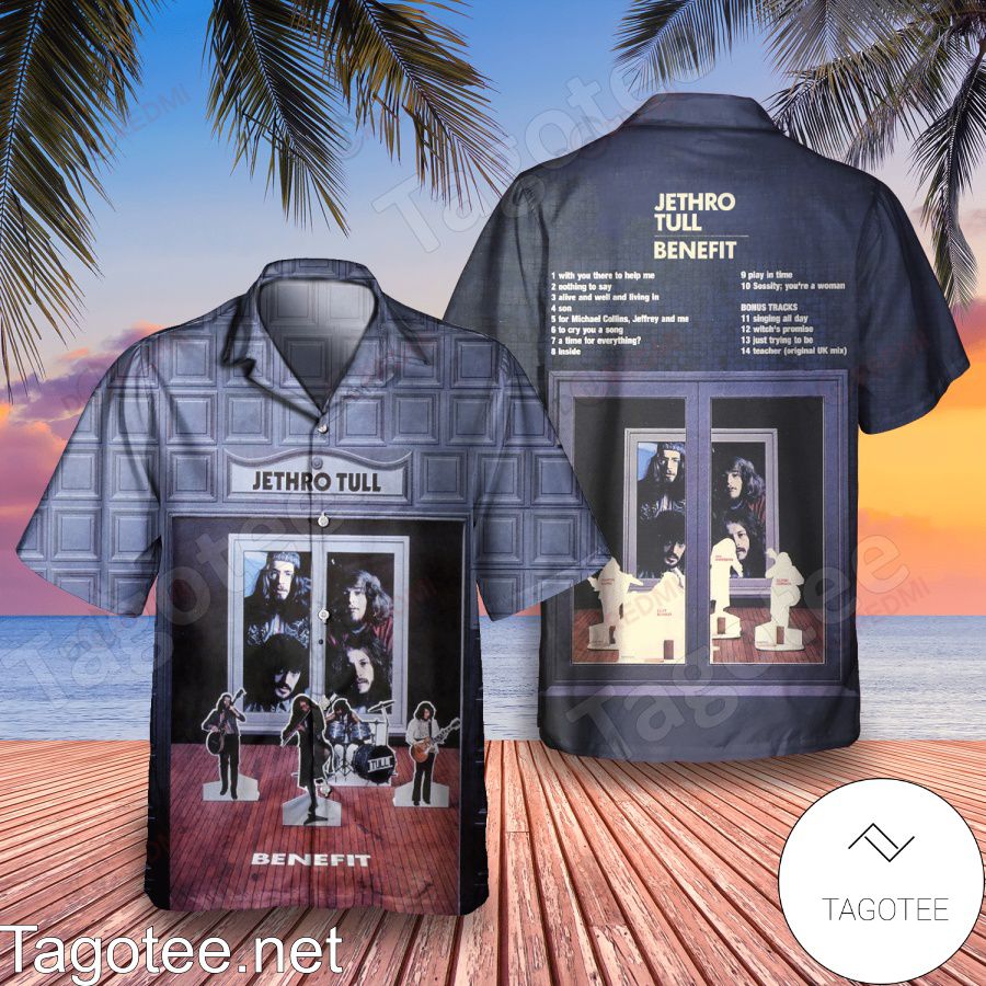 Jethro Tull Benefit Album Cover Hawaiian Shirt