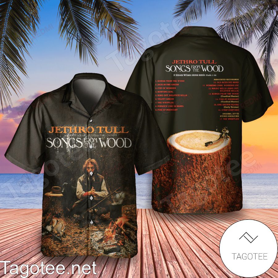 Jethro Tull Songs From The Wood Studio Album Cover Hawaiian Shirt