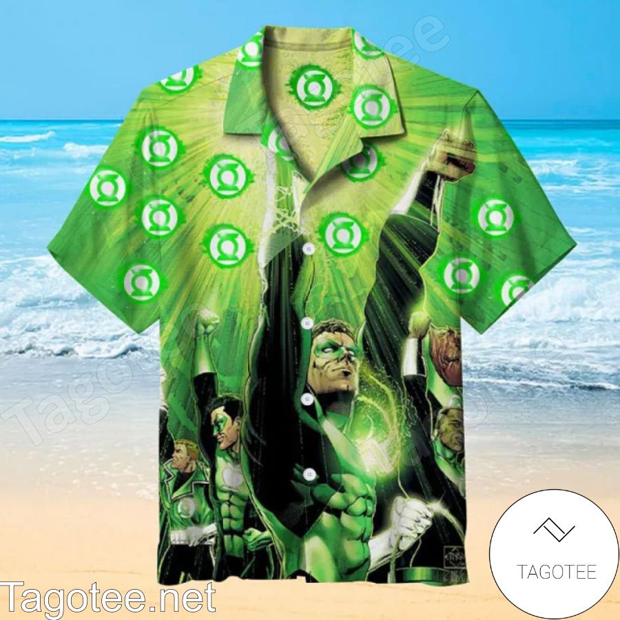 Justice League Green Lantern DC Hawaiian Shirt And Short
