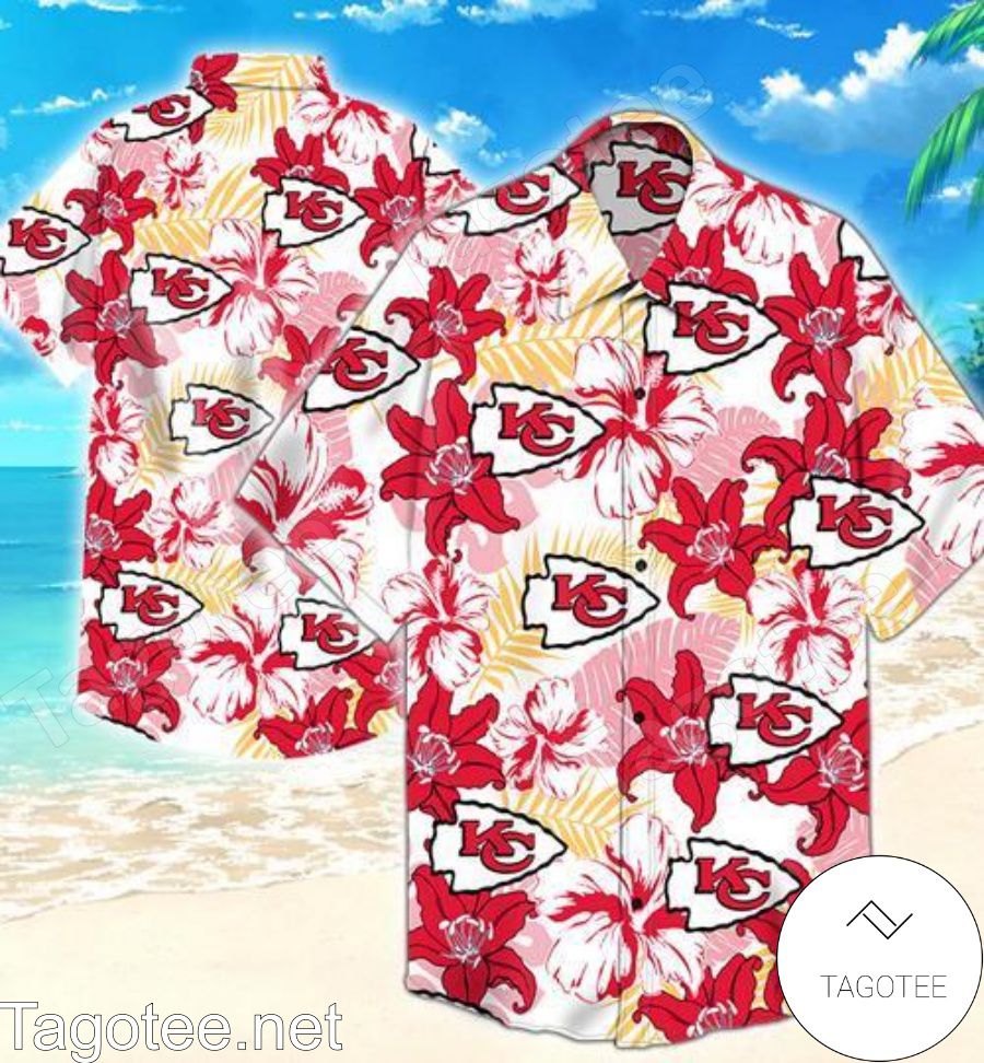 Kansas City Chiefs Hibiscus Flower Hawaiian Shirt