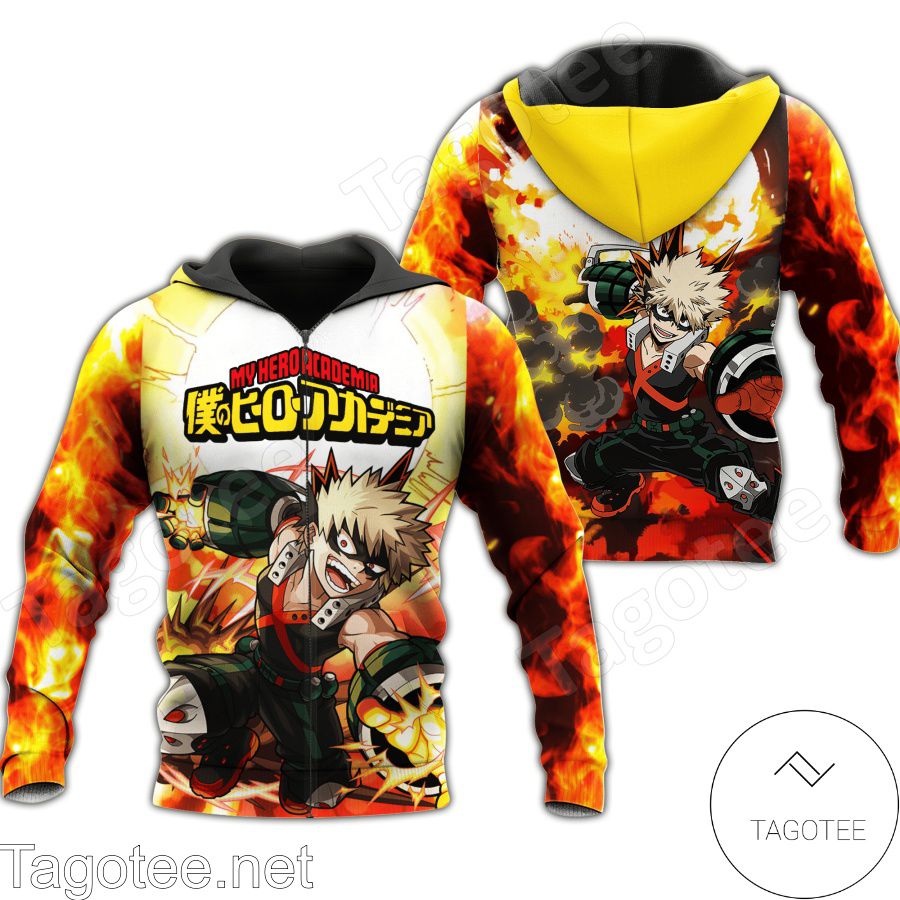 Official Katsuki Bakugou My Hero Academia Anime Jacket, Hoodie, Sweater, T-shirt