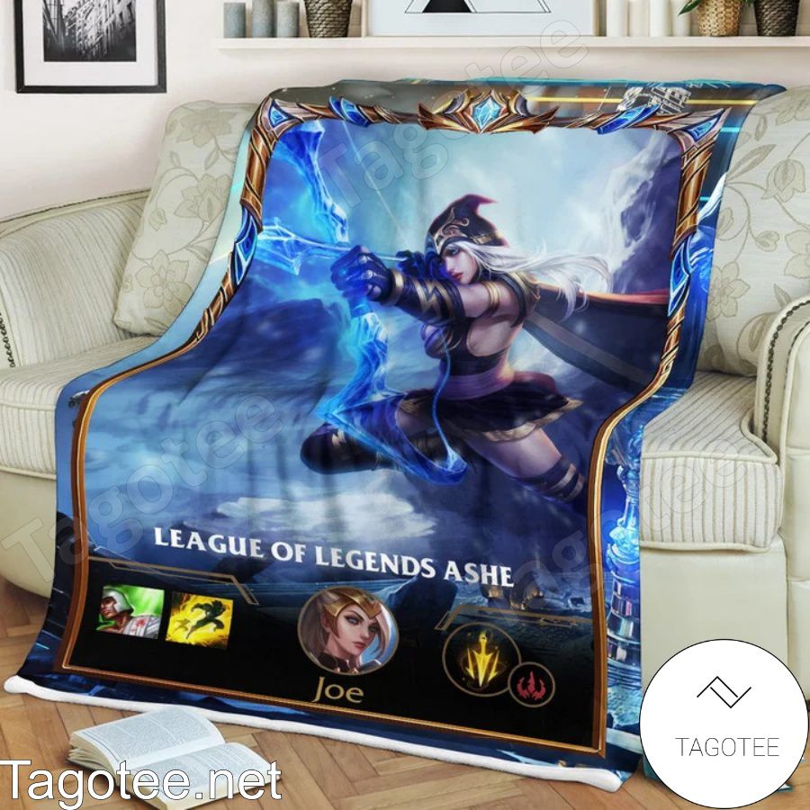 LOL League Of Legends Ashe Quilt Blanket