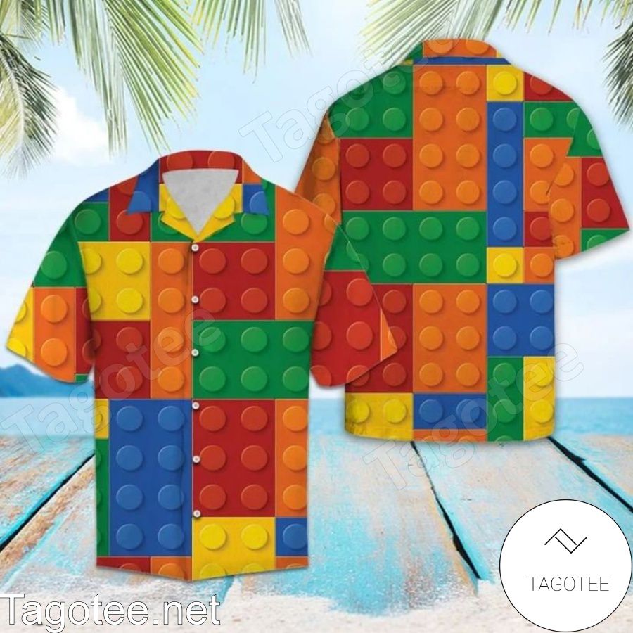 Lego Base Colorful Hawaiian Shirt