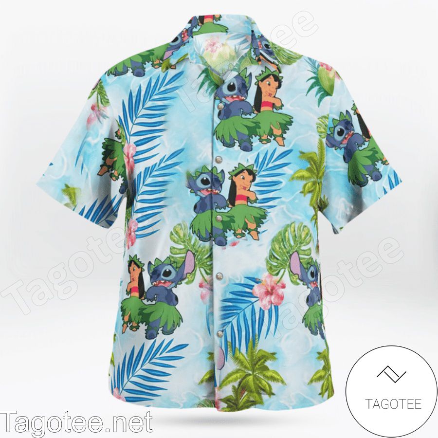 Lilo And Stitch Disney Hawaiian Shirt b